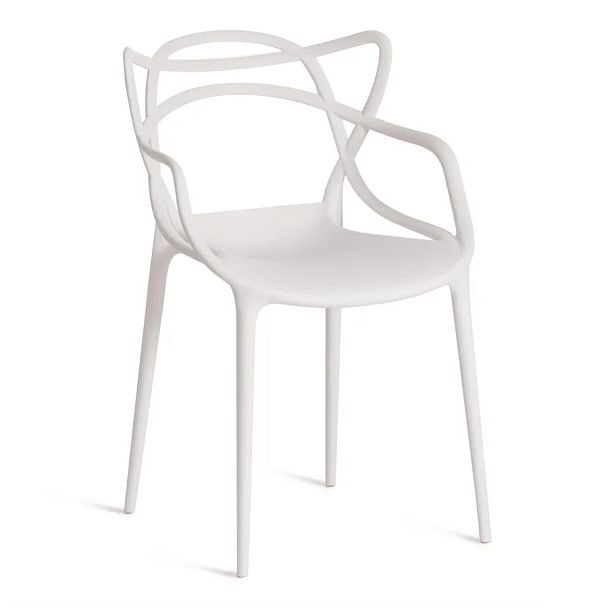 Стул Кет Чаир/Cat Chair (мод.028), пластик, белый - Вид 1