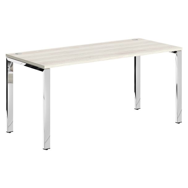 Стол прямой XGST 167.1 Сосна Эдмонт/Нержавейка полированная 1600х700х750 XTEN GLOSS - Вид 1