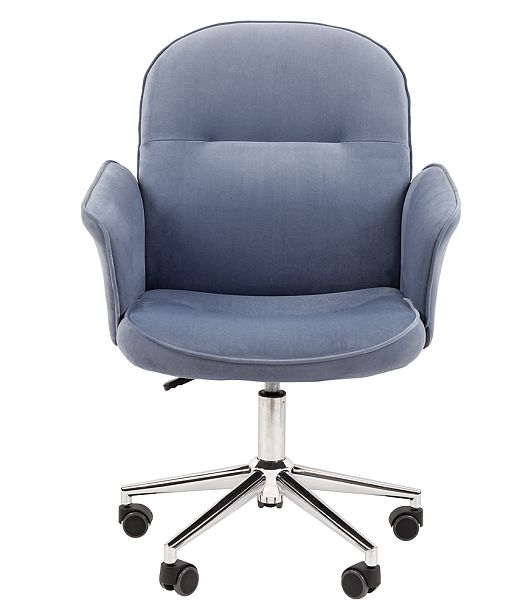 Кресло CHAIRMAN HOME 130, ткань велюр, голубой - Вид 2