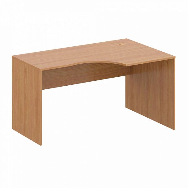 Стол эргономичный, столешница 18 мм "Компьютерные столы" ПК-ЛОГ-СТЭ140Х90ПД/18-В3-24 ольха шагрень - Вид 1