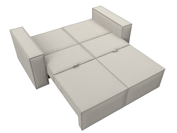 Диван прямой Куба мини Рогожка бежевый - Вид 10