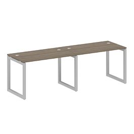 Metal System Quattro Р. ст. на 2 раб. места на О-образном м/к 50БО.СМ-2.2 Вяз/Серый металл 2400*720*750 - Фото предпросмотра