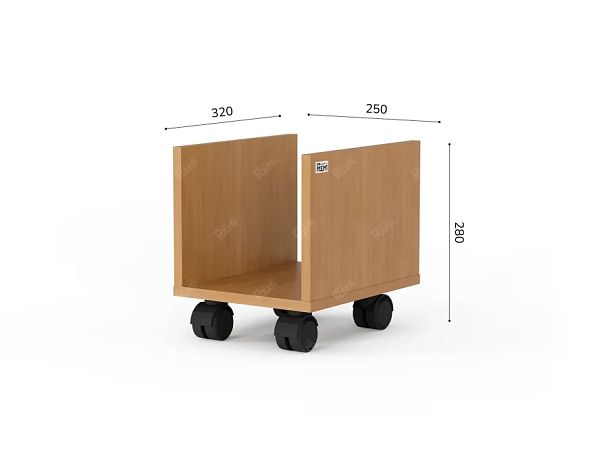 ЛАЙТ / LIGHT RLG058 Мобильная подставка 25x32x28 Бук - Вид 4