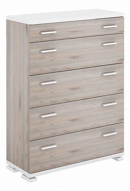 Комод Домино Лайт КМ-2 Белый/Нельсон - Вид 1