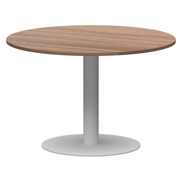 Стол круглый АМ-Д120 Темный шимо/Белый 1200x1200x760 Арго-М - Вид 1