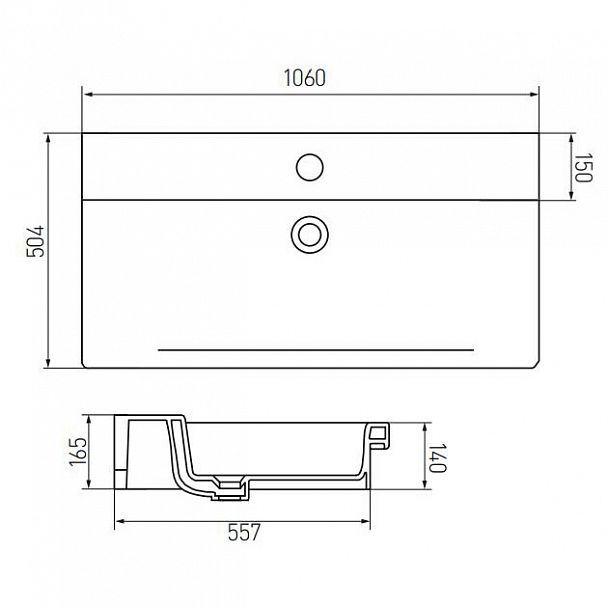 Раковина "Gural 105" - Вид 3