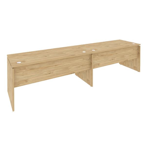 Onix Рабочая станция O.RS-2.4.7 Тиквуд светлый 3160*720*750 - Вид 1