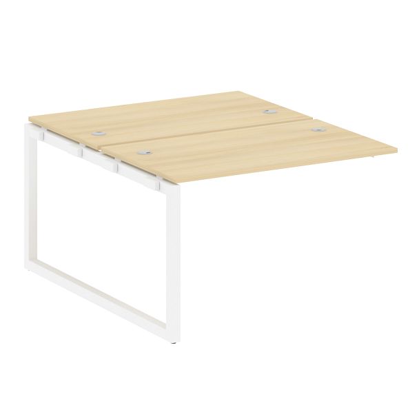 Metal System Quattro Р. ст. криволинейная на О-образном м/к 50БО.РАС-СА-2.2 Акация/Белый металл 1400*1835*750 - Вид 1