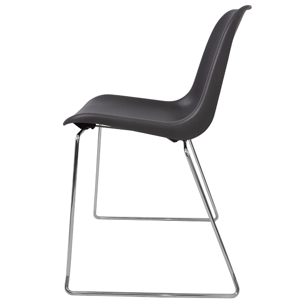 Стул Vicenza (пруток), каркас Хром, темно-серый, РП+ИК, стопируемый - Вид 2