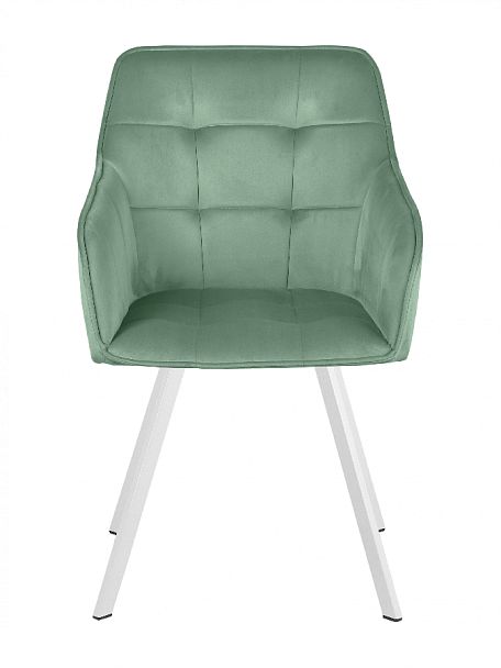 Комплект кресел поворотных Мони, Confetti aquamarine/белый, 4 шт. - Вид 3