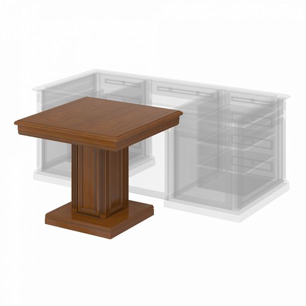 Конференц стол "Версаль" ПК-ВР-ПР90Х90-В2-209 орех орвието - Вид 1