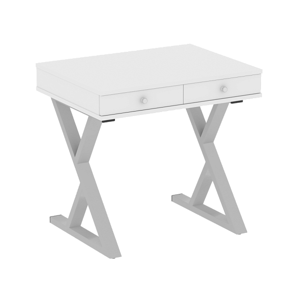 Home Office Стол письменный VR.SP-1-79.M Белый/Серый металл 794*600*750 - Вид 1