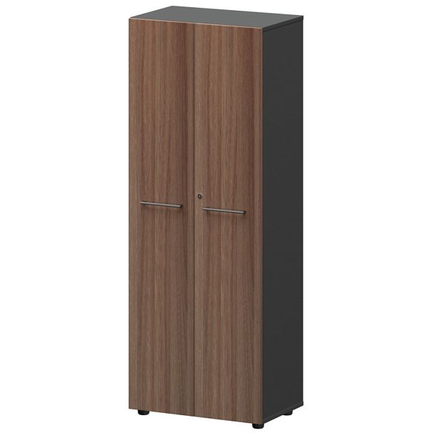 Шкаф для одежды KZS-46 Темный шимо/Графит 598x380x1595 Кортез - Вид 1