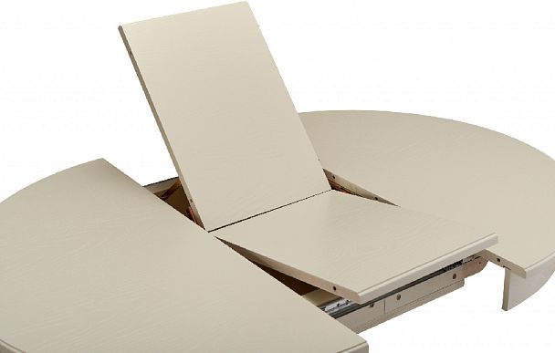 Стол деревянный раздвижной Вэлт D90(120)х90х76 Cлоновая кость - Вид 6