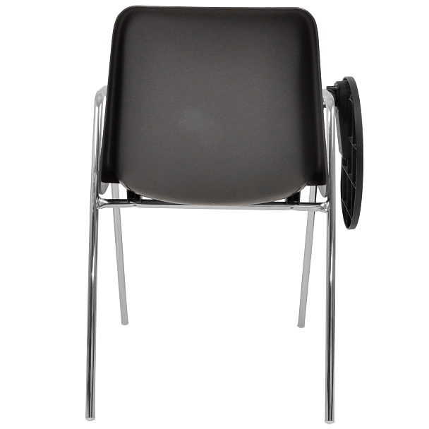 Стул Vicenza (4 ножки с подлокотниками + столик TLT), каркас хром, темно-серый, РП+ИК - Вид 4