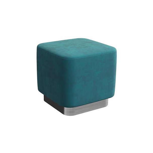 Vermont Пуфик PV-2 Teddy 663/Серебро 450*450*425 - Вид 1