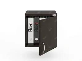 UNITY РАЗ-04 ВЕНГЕ Антресоль закрытая узкая низкая 370х380х380 - Фото предпросмотра