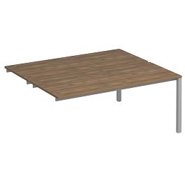 Секция стола рабочей станции на металлокаркасе КФ (2х180) Комфорт КФ К.С1 1147-1 ШТ дуб шамони темный / серый - Фото предпросмотра