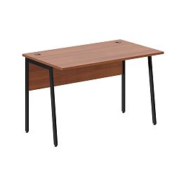 Стол прямой СП-2P Орех Французский/Черный 1200х720х755 IMAGO PLUS - Фото предпросмотра