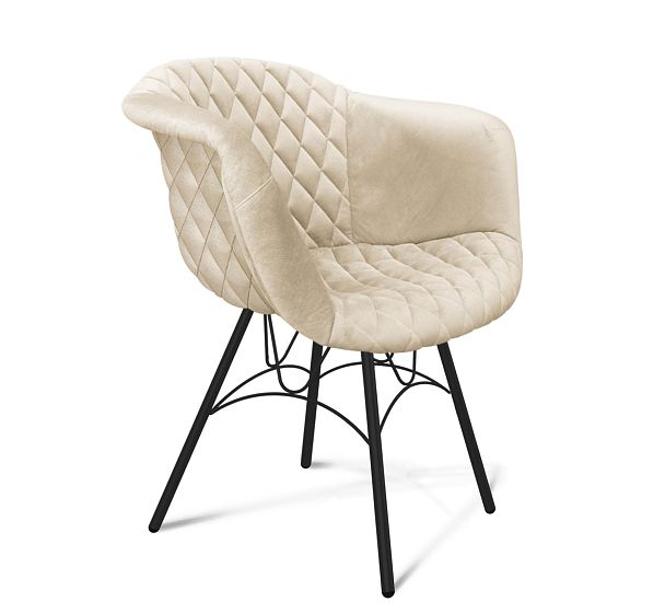 Стул Sheffilton SHT-ST31-C4/S100 кремовый/черный муар - Вид 2