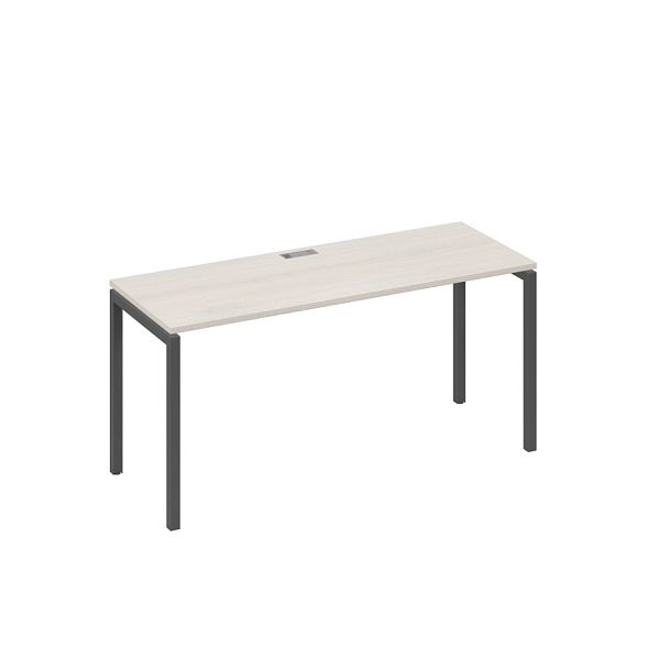 Стол письменный на металлокаркасе DUE A4 А4 Б2 005 БП дуб / металлокаркас антрацит - Вид 1