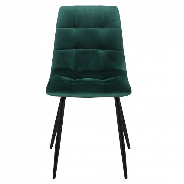 Стул "Чили-РФ" РФ-210 черные ножки, цвет зеленый велюр - Вид 2