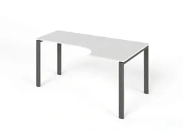 ЛАЙТ / LIGHT RLG016-14x9R Угловой стол 160x90x75 Белый - Фото предпросмотра