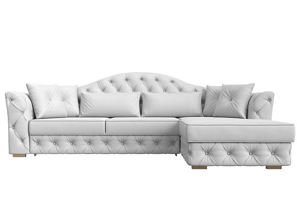 Диван угловой Артис правый угол Экокожа белый - Вид 2