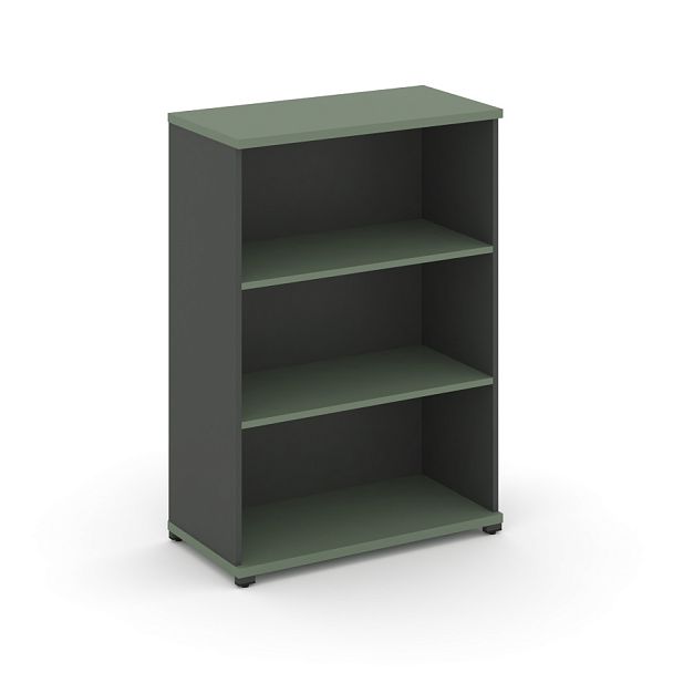 Concept Стеллаж 1 широкая секция, 3 ниши CN.STS.E-310 Кобо/Антрацит/Металл Антрацит 836*420*1186 - Вид 1