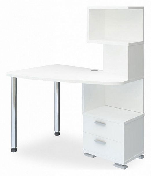 Стол компьютерный Домино нельсон СКМ-60 Белый левый - Вид 1