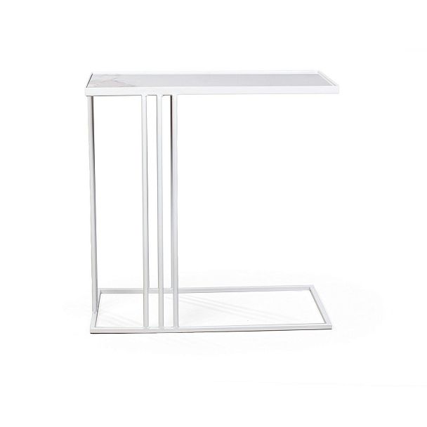 Журнальный столик Stone 026, керамика белая (арт. A026.D01) - Вид 6