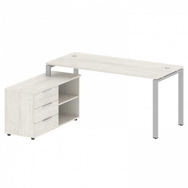 Рабочая станция "Metal System" БП.РС-СТС-2.4 дуб наварра/серый - Вид 2