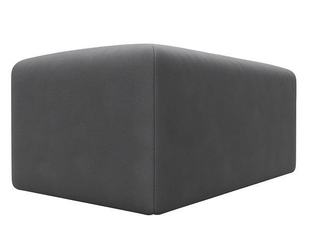 Модуль пуф Лига-060 НПБ Искусственная замша серый - Вид 3
