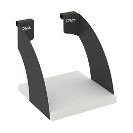 Навесные полки. Кронштейны+ЛДСП полка 200мм MAN-41-2 Белый бриллиант/Антрацит металл 200*220*200 - Фото предпросмотра