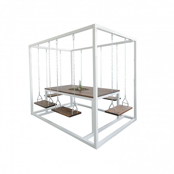 Стол с качелями - лофт, шестиместная - Вид 2