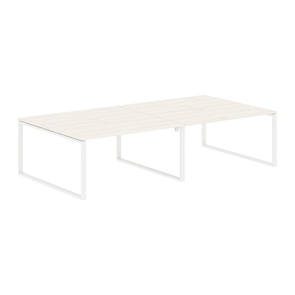 Стол 4-х местный EQWST 3116 Ясень Траун/Белый 3126х1606х750 EDIS - Вид 1