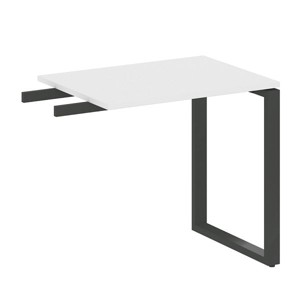 Metal System Приставной элемент на О-образном м/к БО.ПР-2 Белый/Антрацит металл 800*600*750 - Вид 1