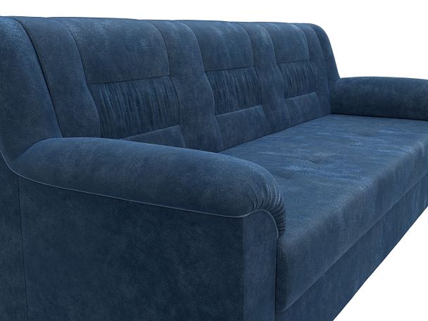 Диван прямой Карелия Велюр синий - Вид 4
