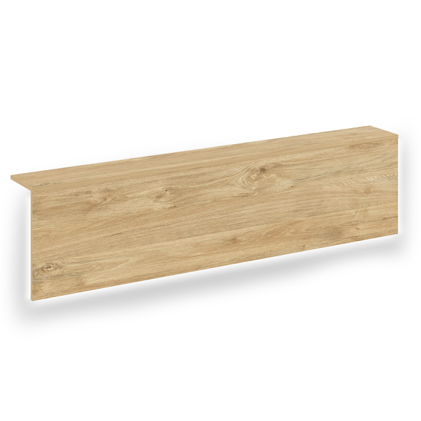 Накладка с подсветкой прямая высокая на 2 модуля "Onix" О.R-NP.V-158.2.S тиквуд светлый - Вид 1