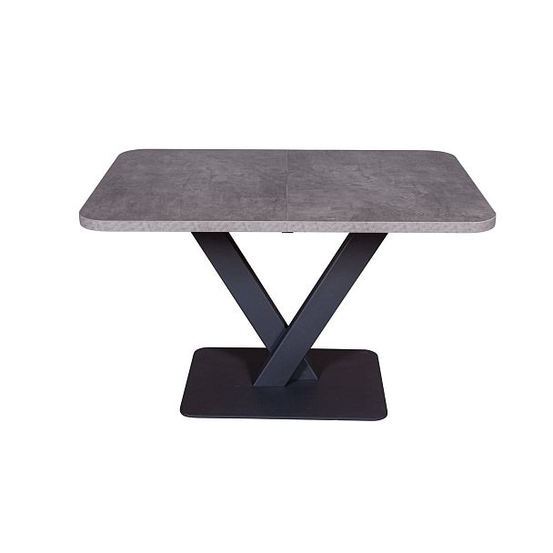 Стол Chester раздвижной  (120+40) камень темный, опоры черные - Вид 3