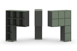 Concept Надставка высокая CN.ONV-001 Кобо/Антрацит/Металл Антрацит 1099*350*1486 - Фото предпросмотра