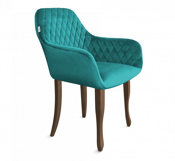 Стул Sheffilton SHT-ST38/S122 альпийский бирюзовый/темный орех/черный - Вид 2