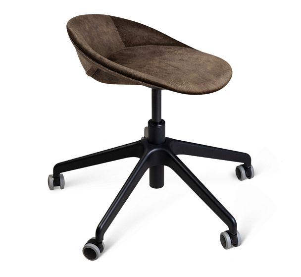 Стул подъемно-поворотный Sheffilton SHT-ST19-SF1/S154 кофейный трюфель/черный - Вид 1