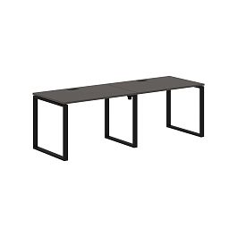 Стол 2-х местный EQWST 2380 Мокко/Черный 2326х800х750 EDIS - Фото предпросмотра