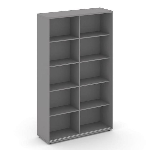 Стайл Проджект Шкаф-купе с полками SN.SHK-001 Серый Пепел/Белый/Черный Ручки 1200*400*1982 - Вид 2