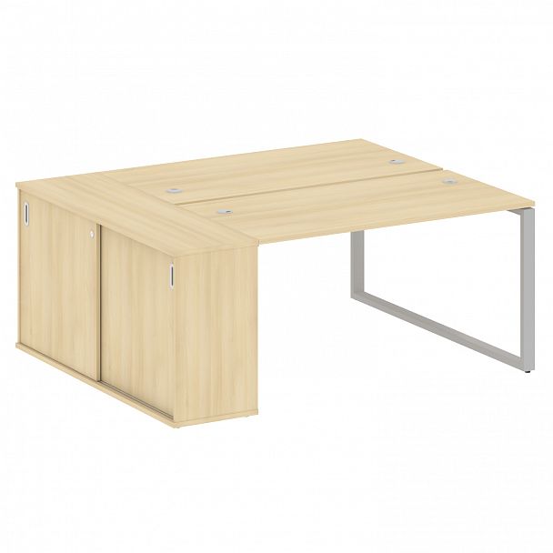 Рабочая станция "Metal System" БО.РС-СШК-1.3 акация/серый - Вид 1