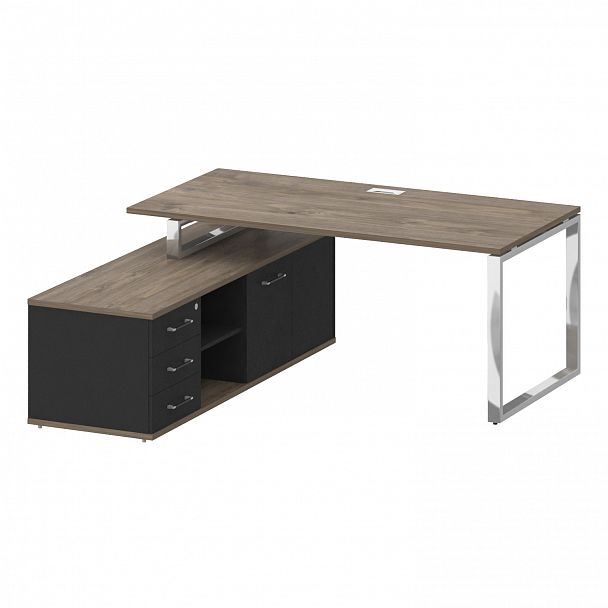 Стол с опорной греденцией "Shift" SK.SRG-180 дуб мали/антрацит - Вид 3