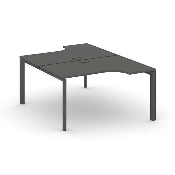 Style Project Next Рабочая станция эргономичная SN-59P.DRPA-021 Антрацит/Металл Антрацит/Черный Заглушка 1380*1632/1992*750 - Вид 1