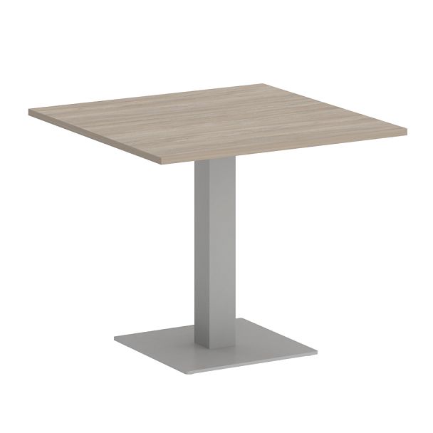 Home Office Стол квадратный VR.SP-5-90.2 Дуб аттик/Серый металл 900*900*753 - Вид 1