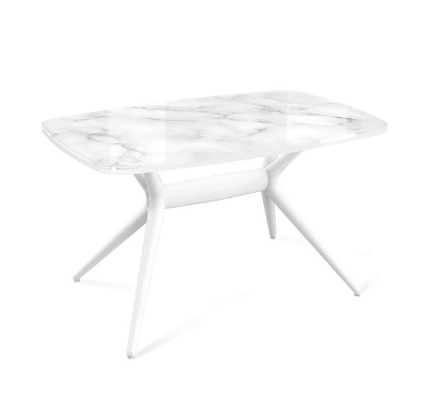 Стол Sheffilton SHT-TU30-2/TT41 120/80 МДФ бочкообразная белый/сангай - Вид 2